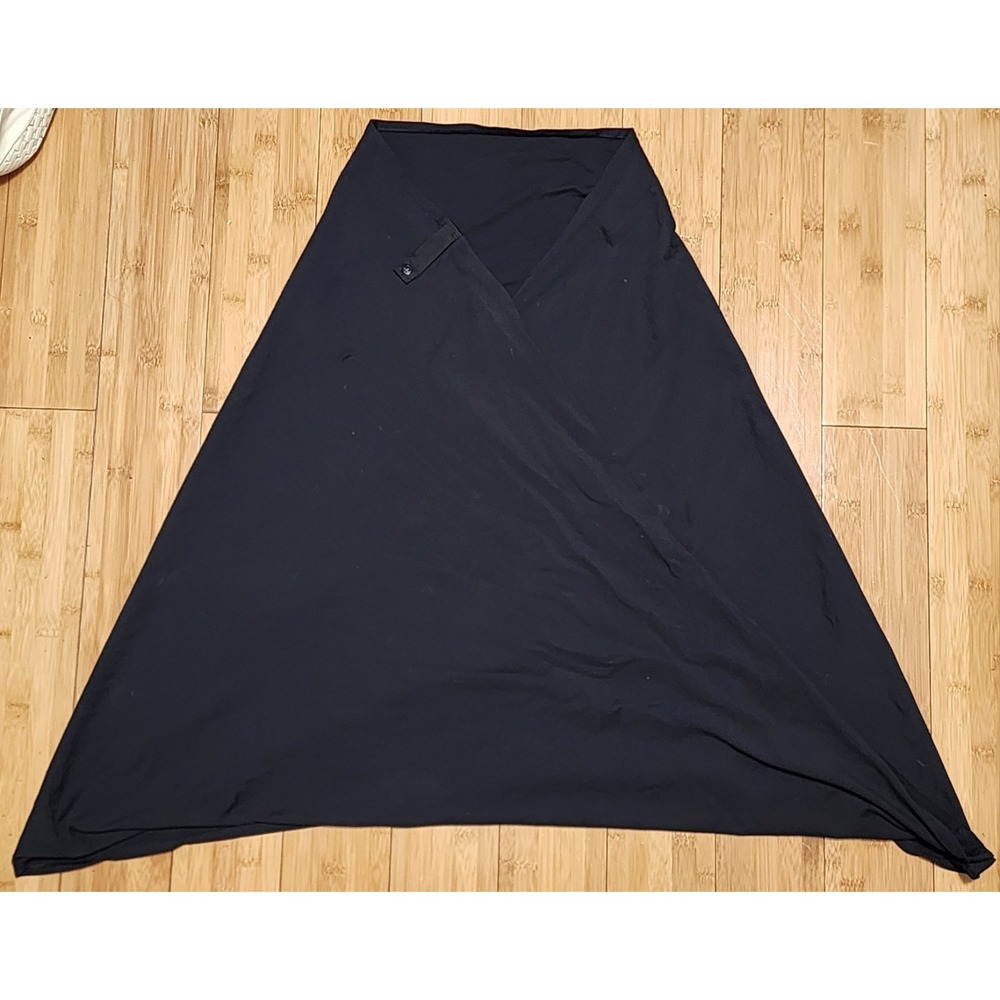 Lululemon Vinyasa Scarf Black Textured Snap Button Infinity Loop Wrap Stretch